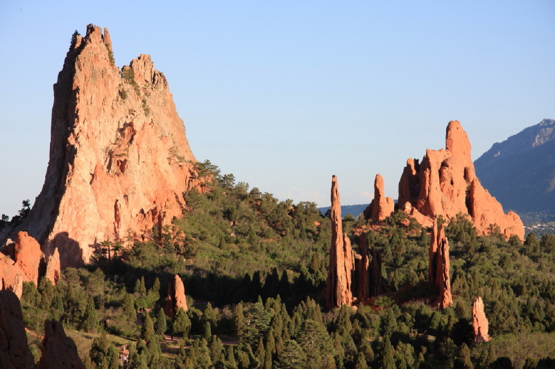 Colorado - Garden of the gods om eftermiddagen (billede 01)